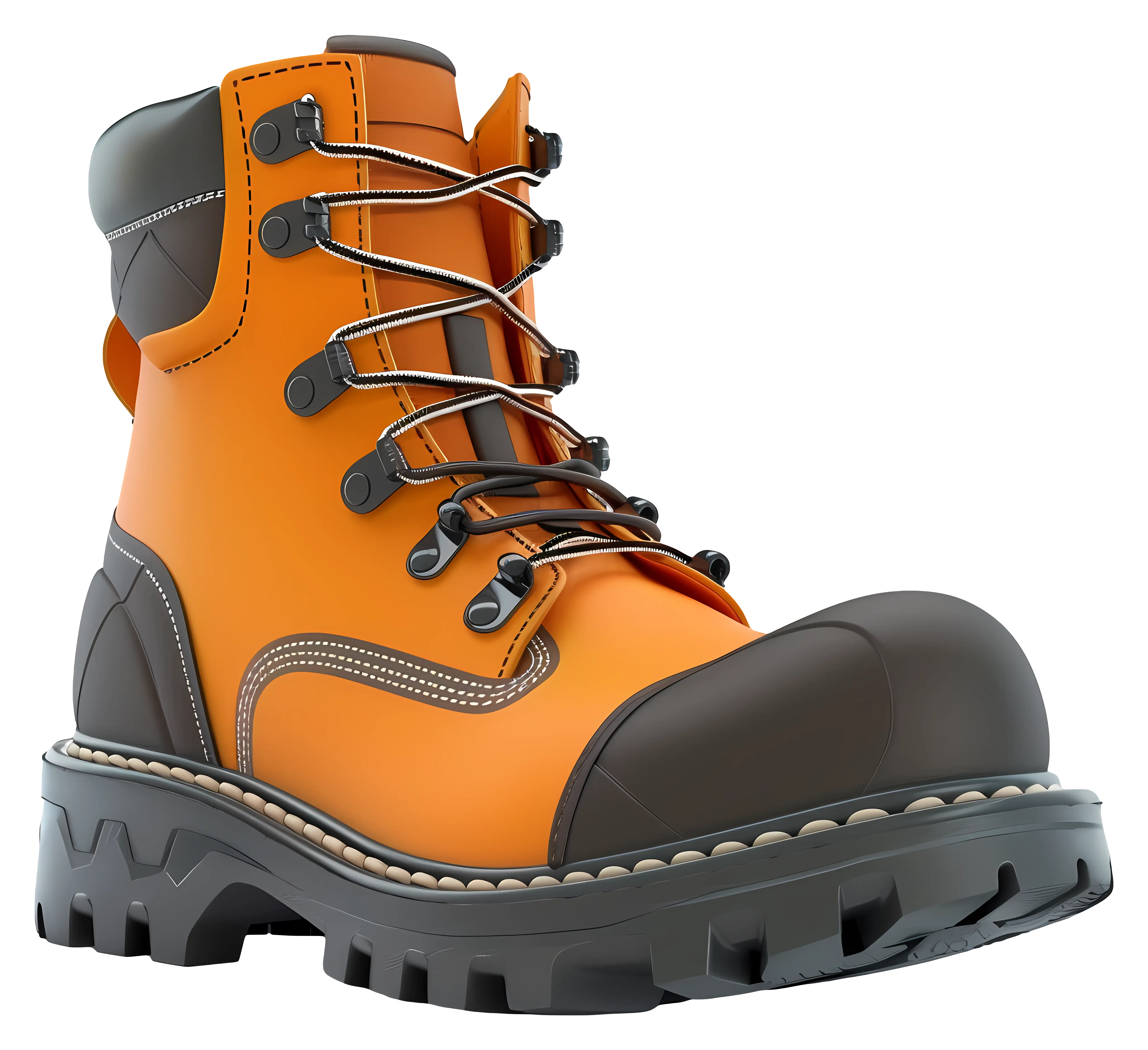 Durable Orange Work Boot